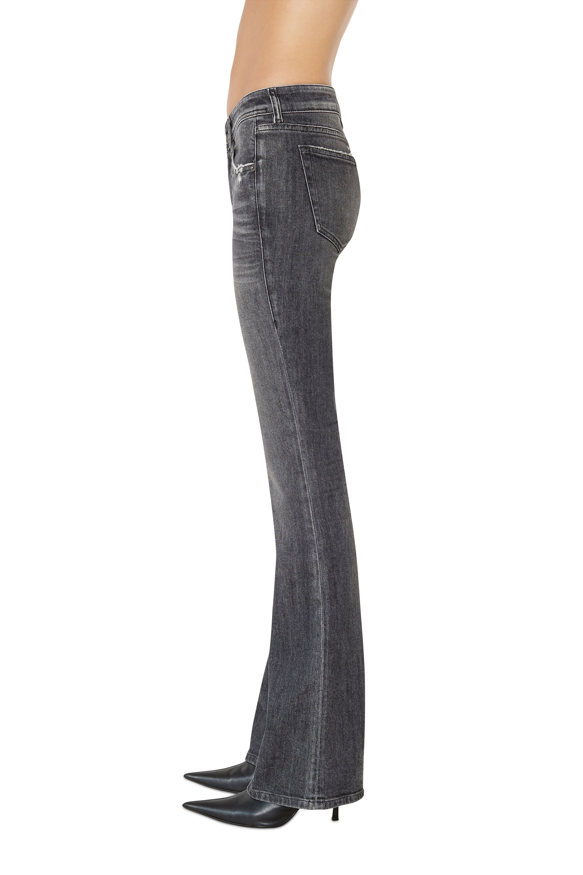 Diesel - 1969 D-Ebbey 09E46 Bootcut and Flare Jeans, Black/Dark grey - Image 4