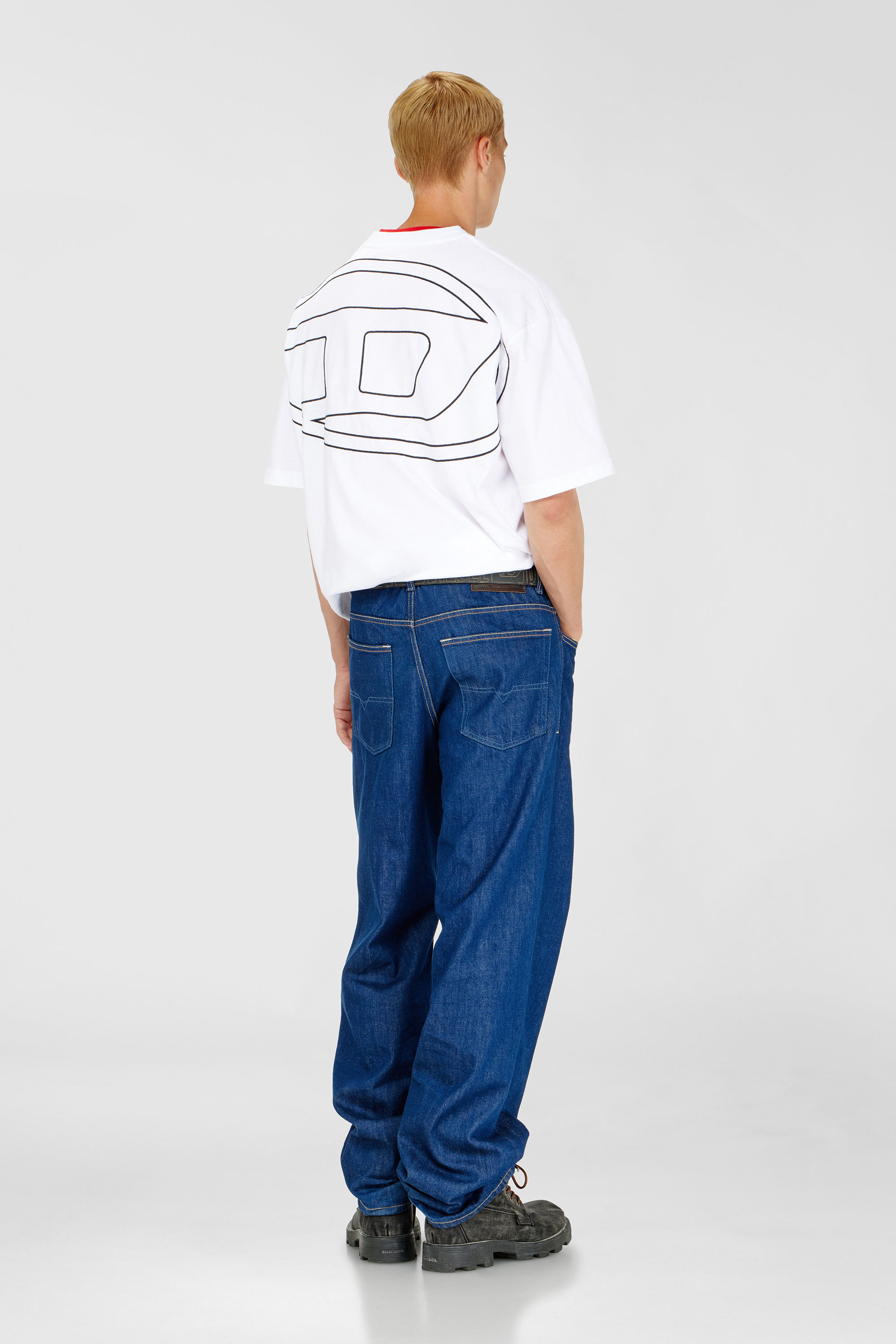 T-shirt with maxi oval D embroidery