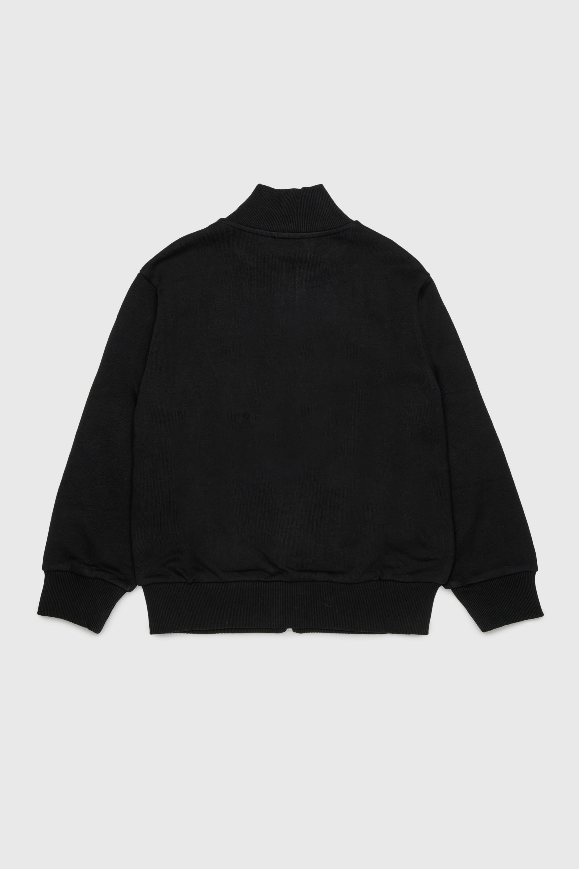 Diesel - SCIRCLEZIP OVER, Man's Cotton sweatshirt with logo print in Black - 2