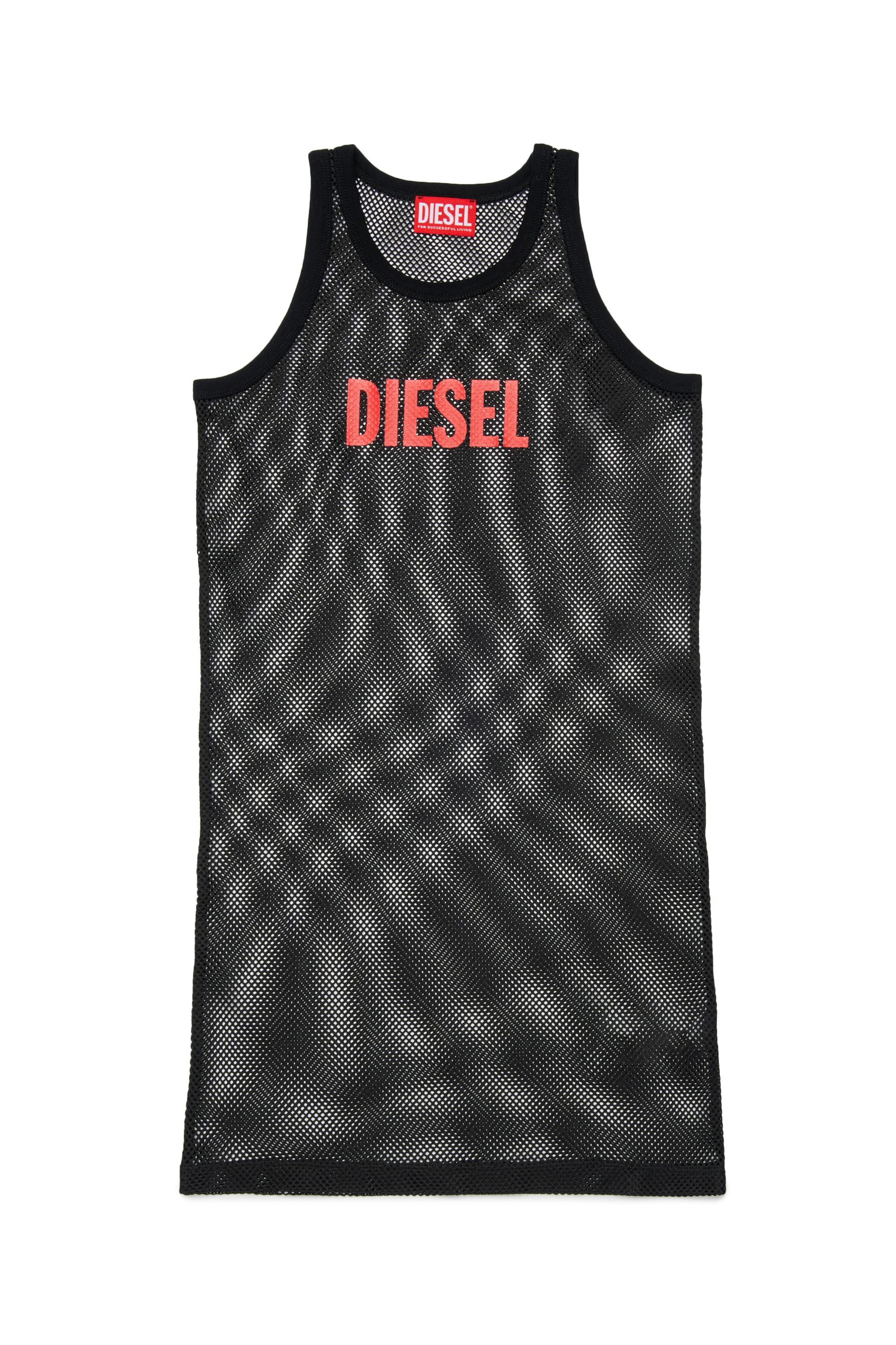 Diesel - MCURTS, Woman's Beach dress in cotton mesh in Black - 1