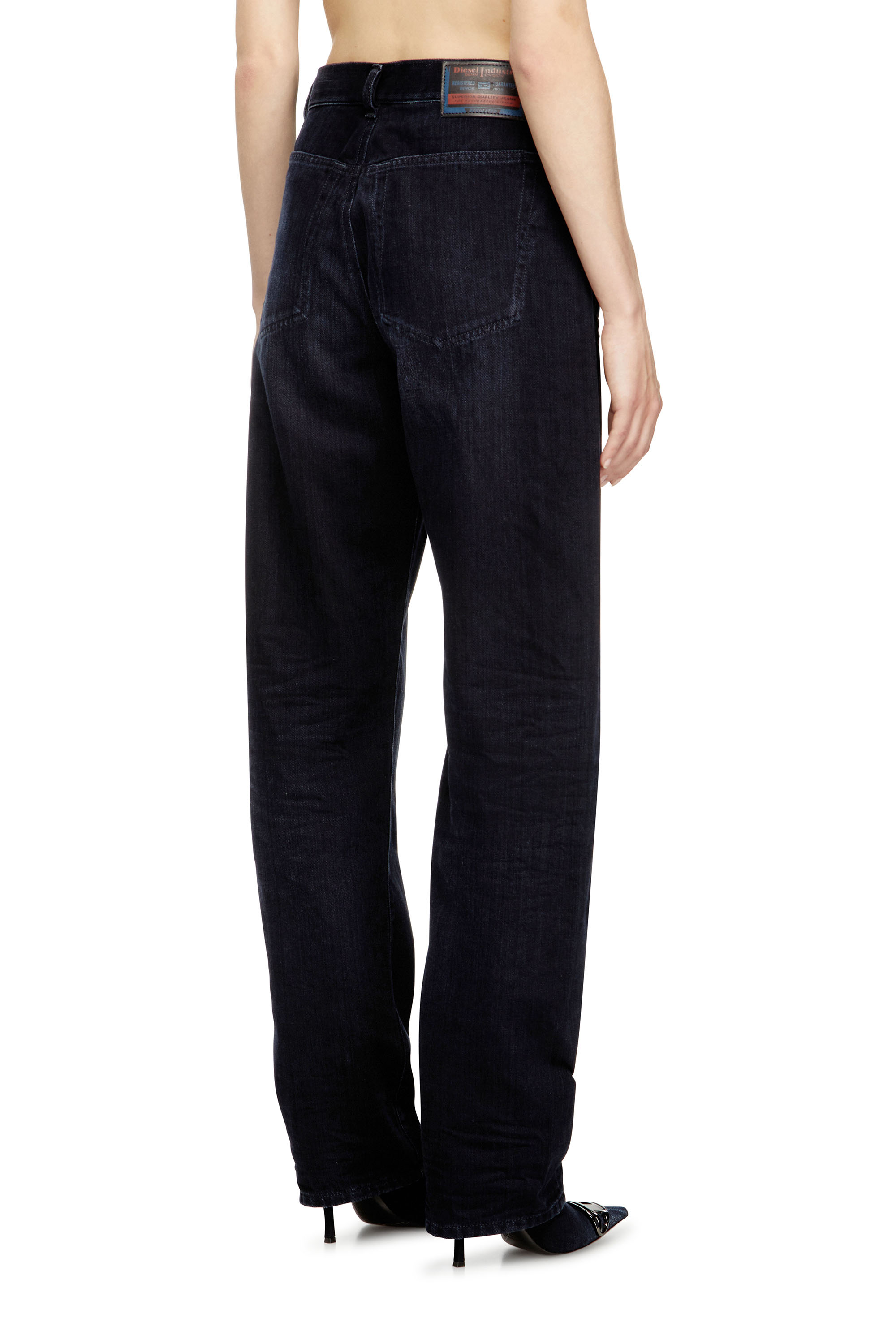 Diesel - Woman's Relaxed Jeans 1974 D-Ellz 09L54, Dark Blue - 4