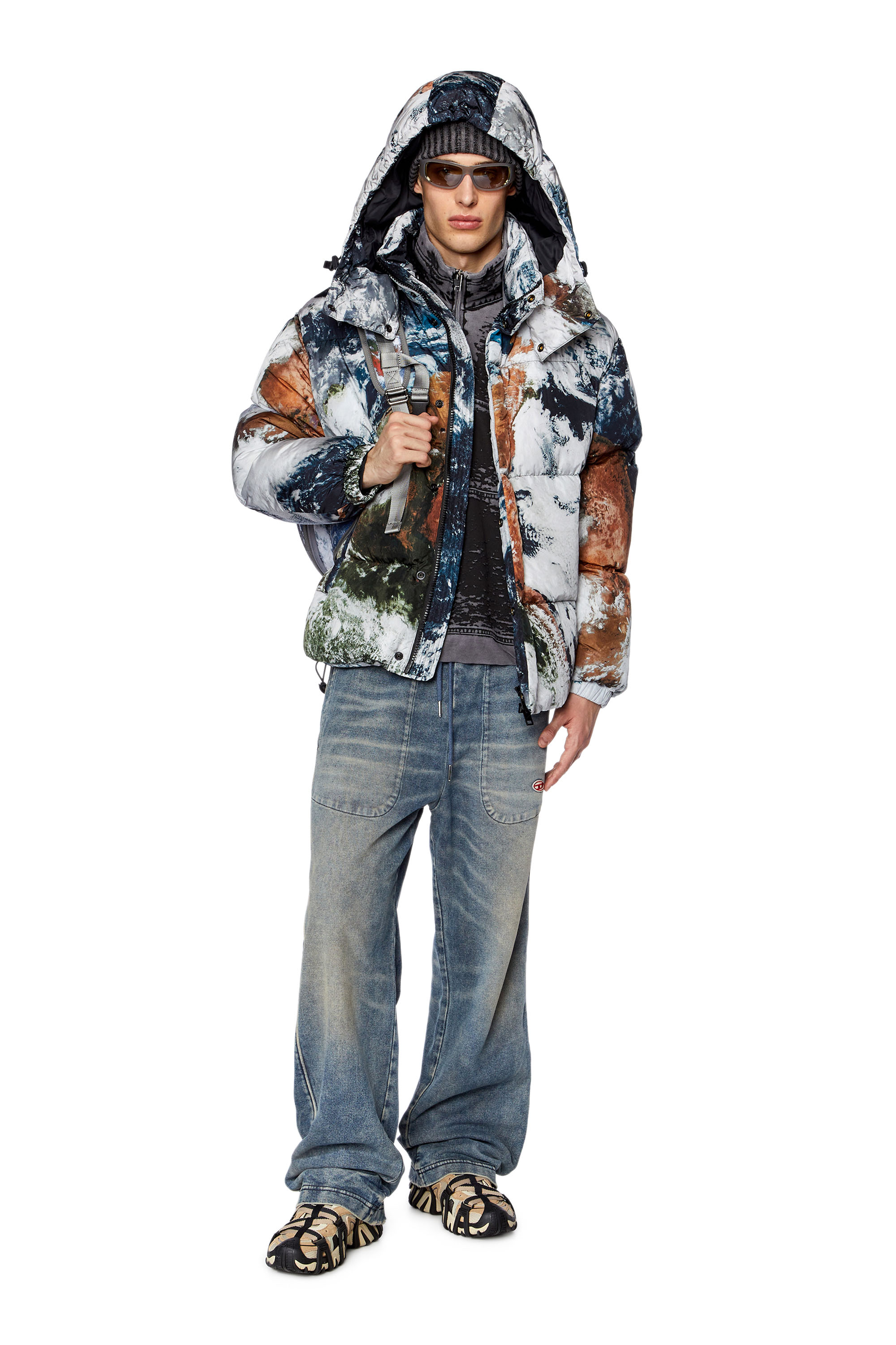 Diesel - Straight D-Martians Track Denim 068EV, Medium blue - Image 5