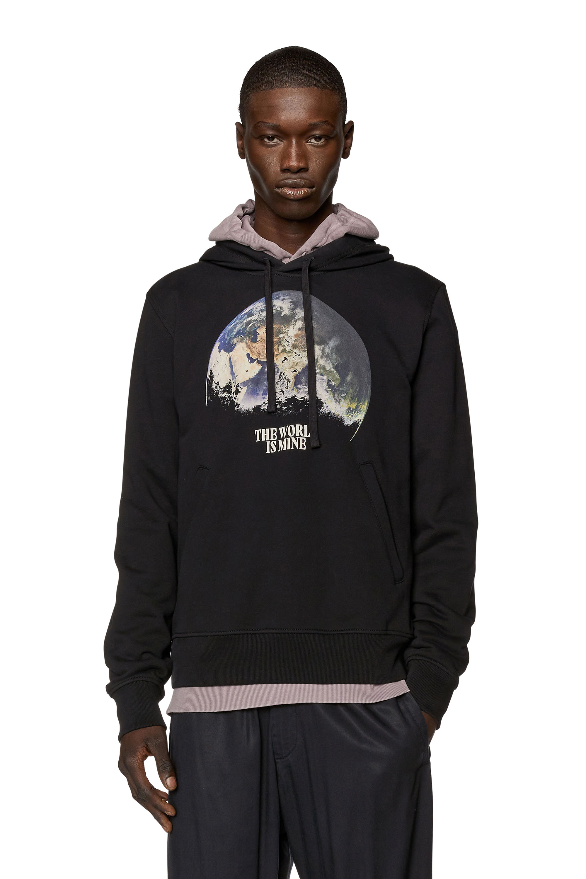 Diesel - S-GINN-WELT-HOOD, Black - Image 1