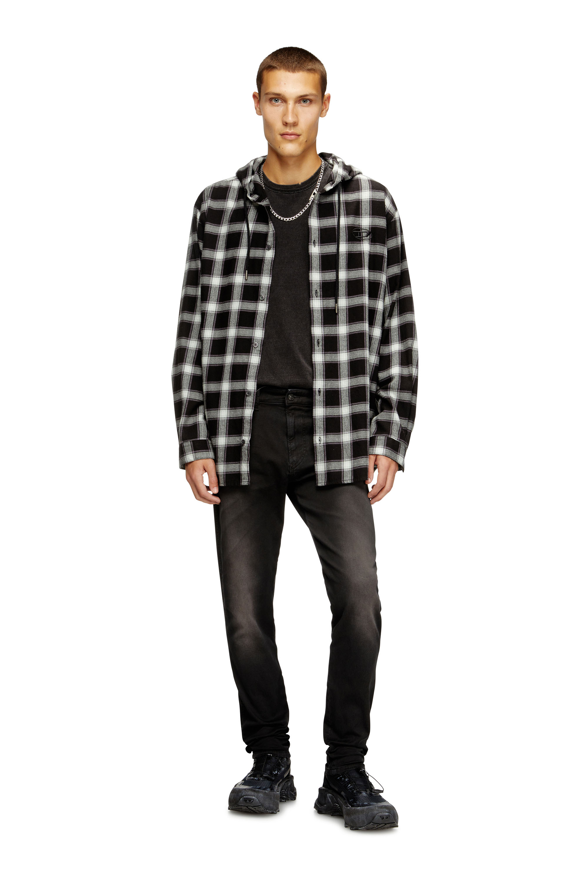 Diesel - Man's Slim 2062 D-Strukt Joggjeans® 0670M, Black/Dark grey - 1