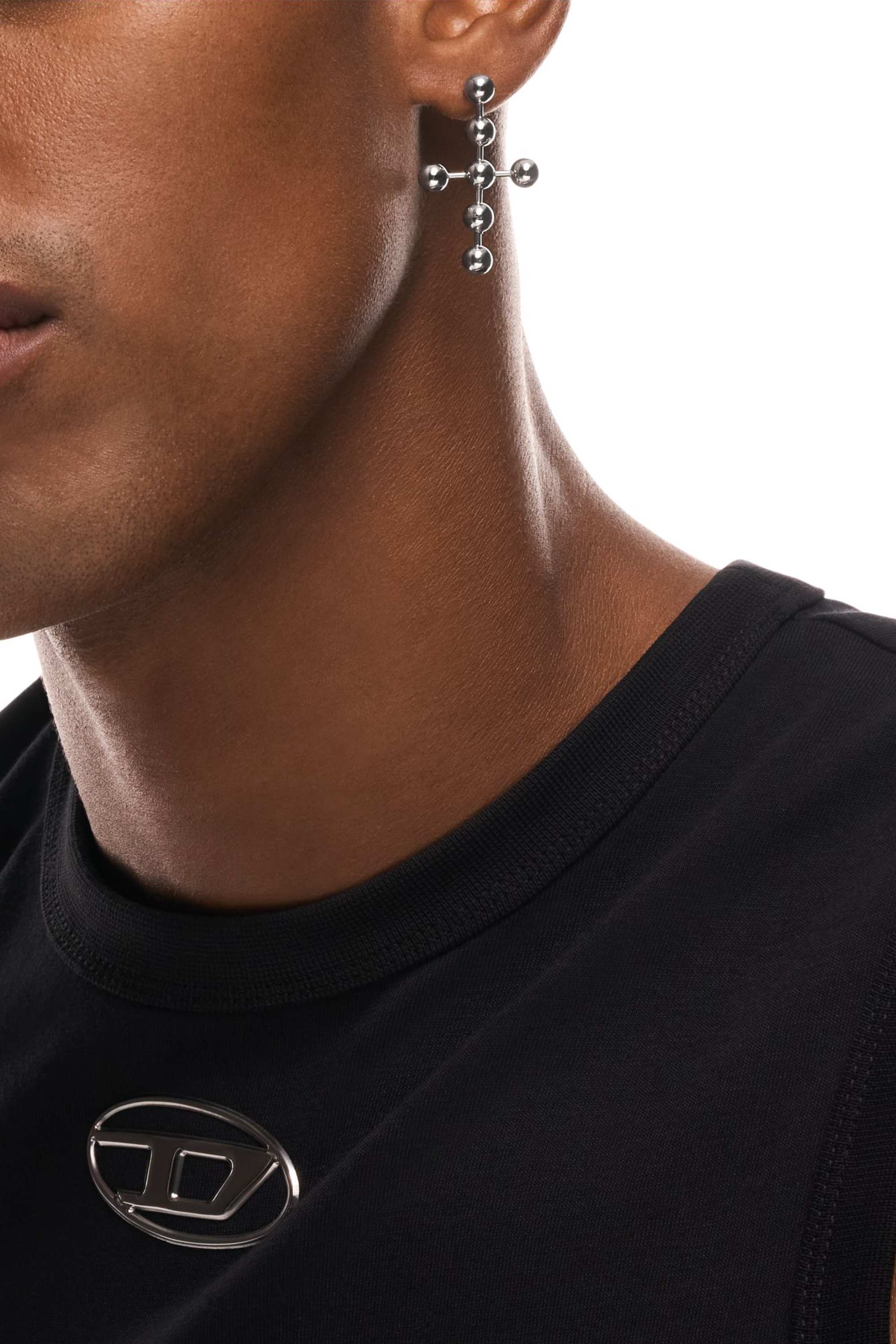 Diesel - DX167640 JEWELLERY, Unisex's Stainless Steel Drop Earring in Silver - 4