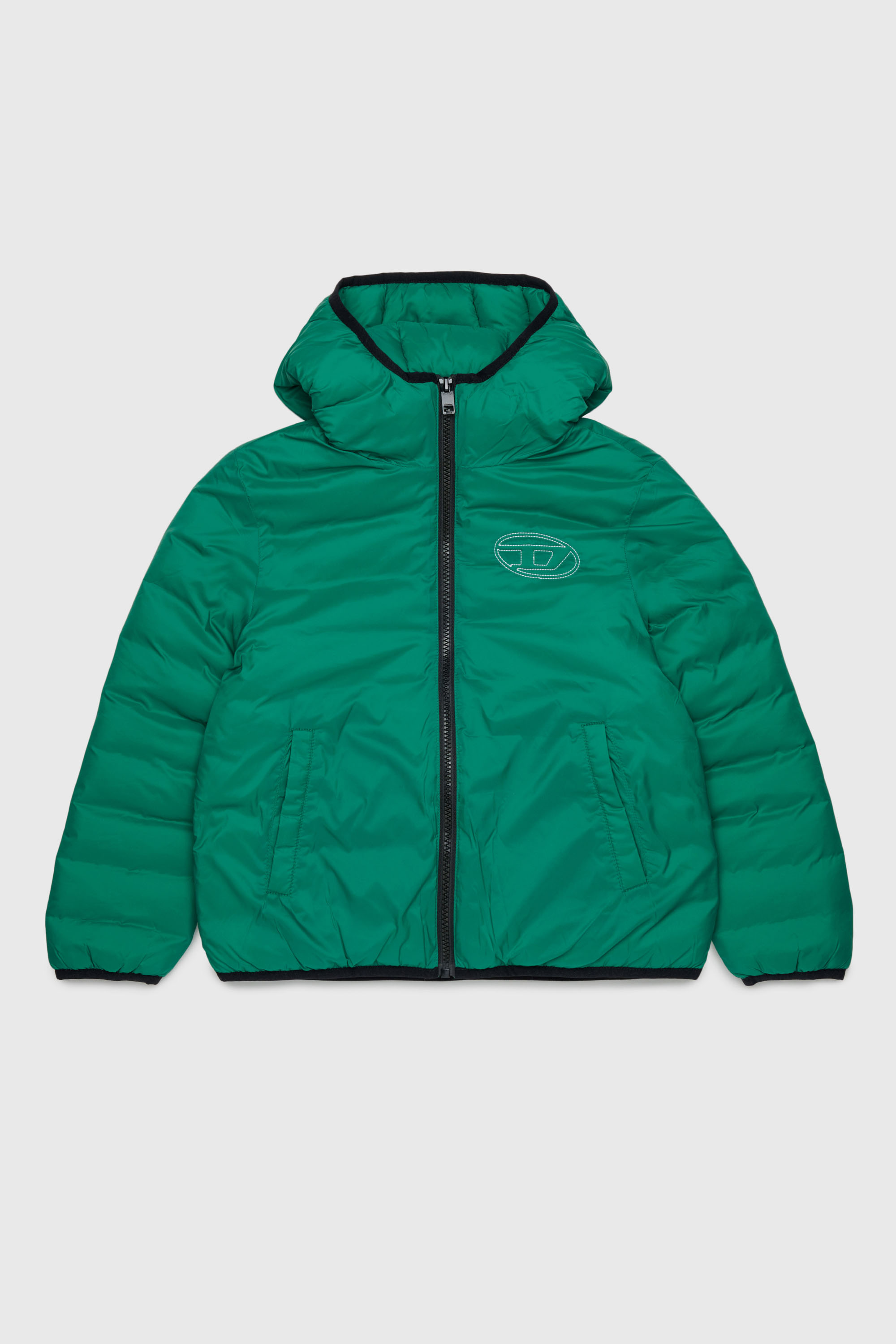 Hooded jacket in padded nylon