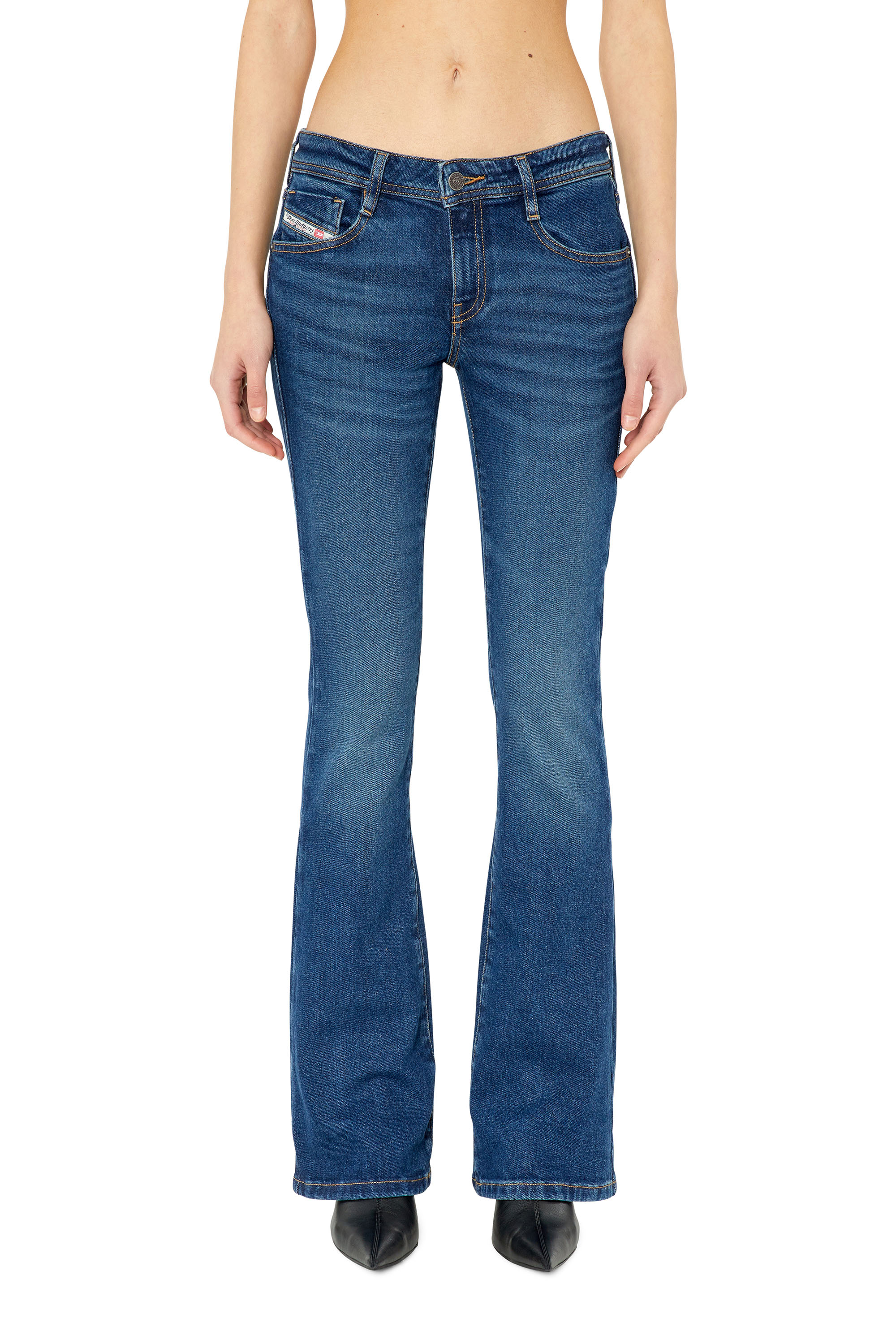 Diesel - 1969 D-Ebbey 0GYCS Bootcut and Flare Jeans, Dark Blue - Image 1