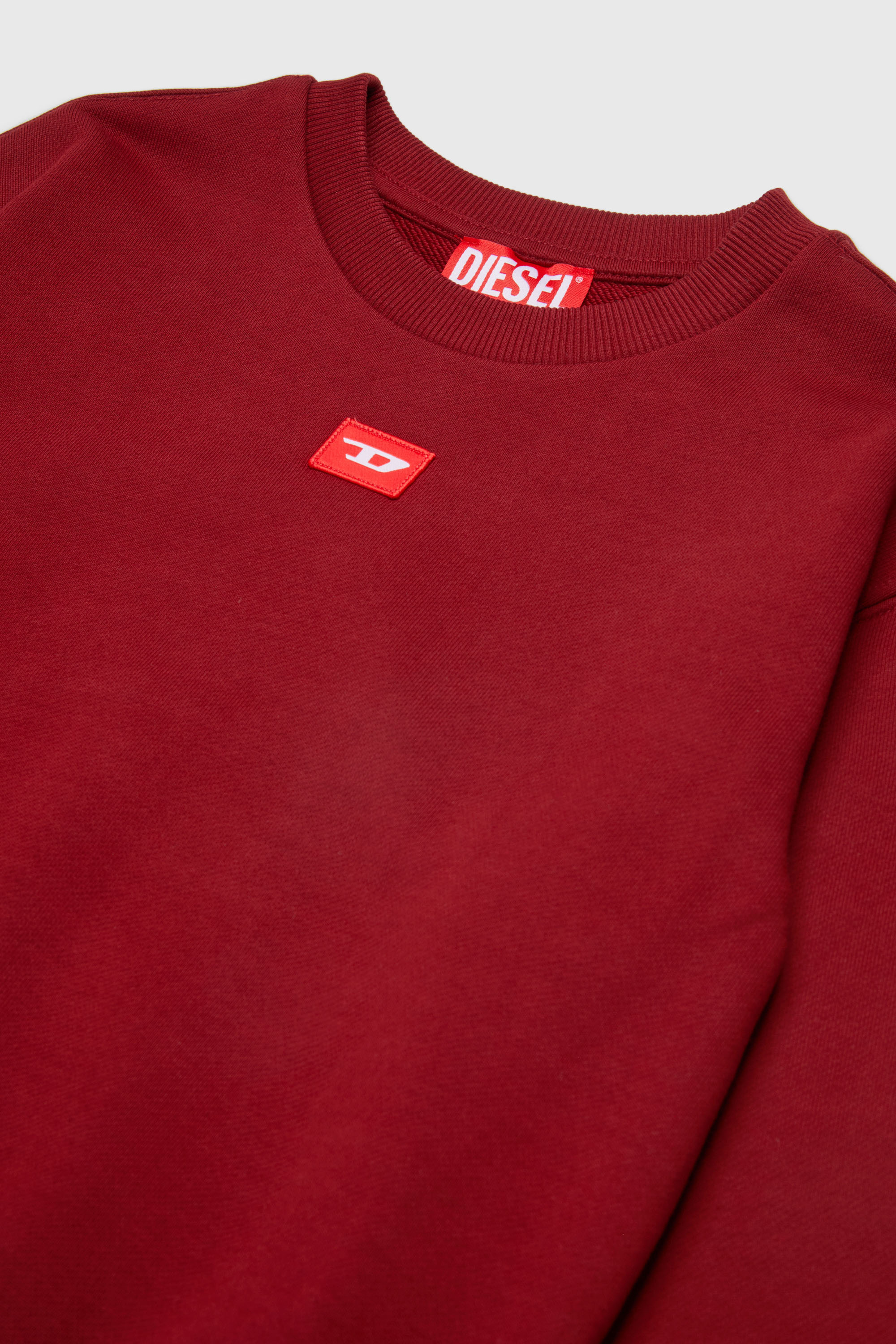 Diesel - SXGIN OVER, Unisex's Sweatshirt small logo patch in Red - 3