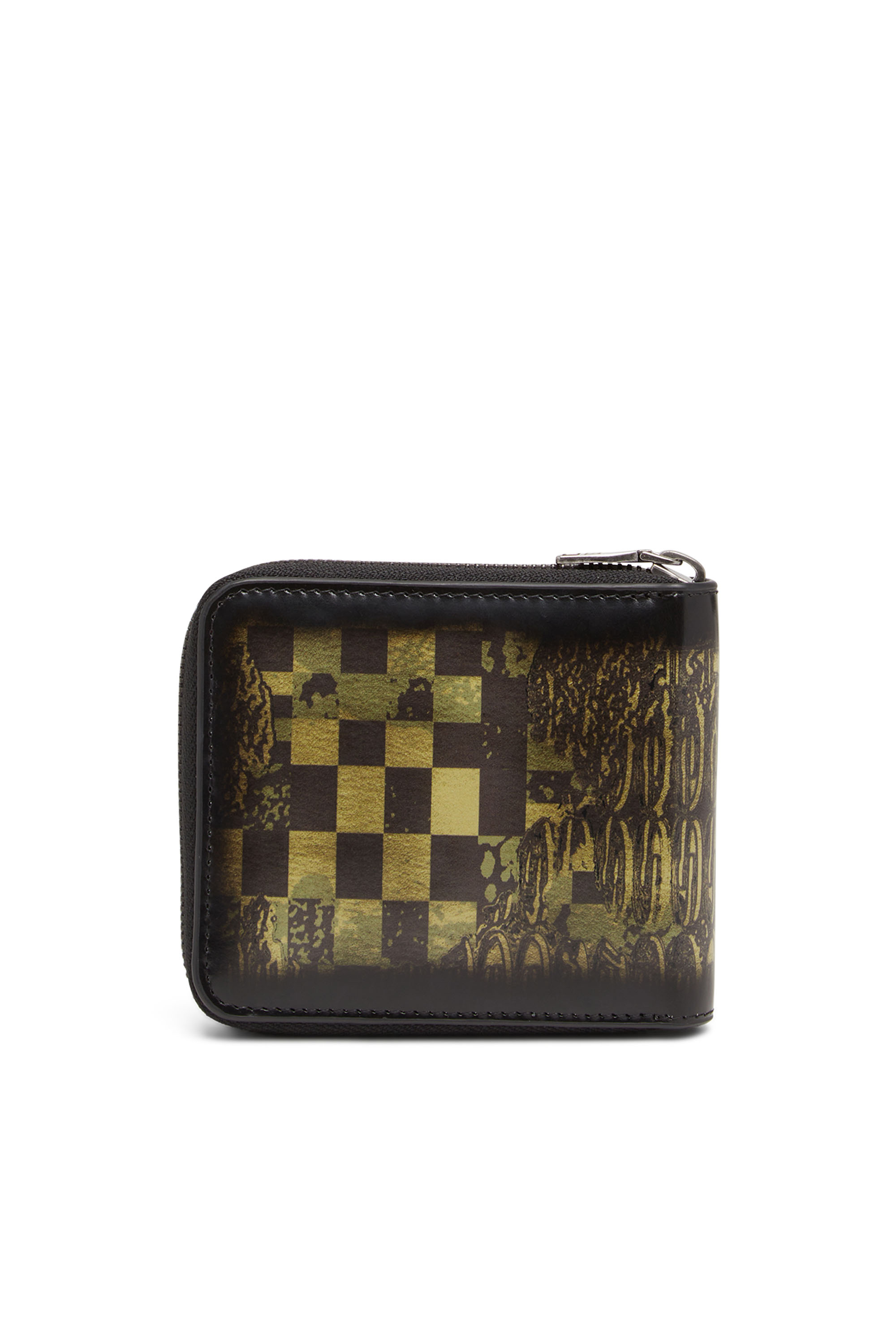 Diesel - BI-FOLD COIN ZIP XS, Black/Green - Image 2