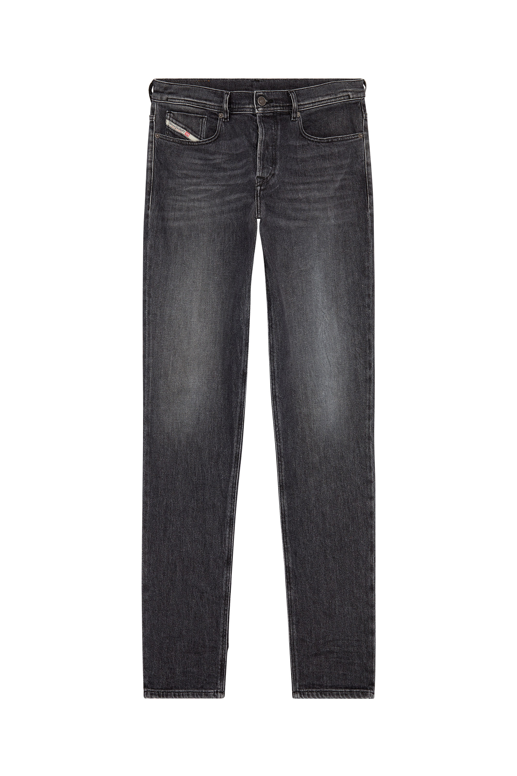 Diesel - 2023 D-Finitive 09F84 Tapered Jeans, Black/Dark grey - Image 5