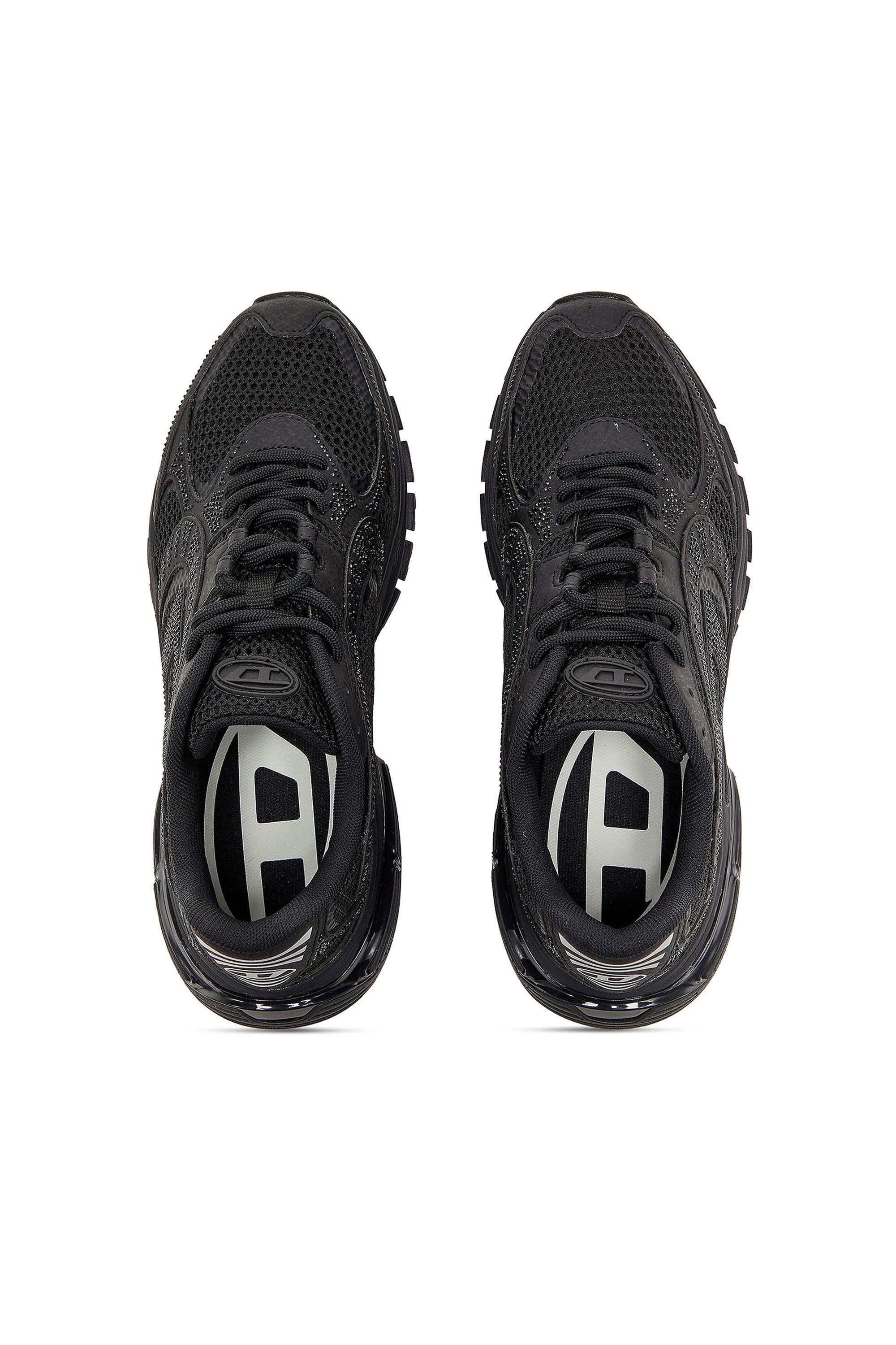 Diesel - S-PRO-V-DENSE LOW W, Woman's S-Pro-V-Dense - Mesh sneakers with crystals in Black - 4