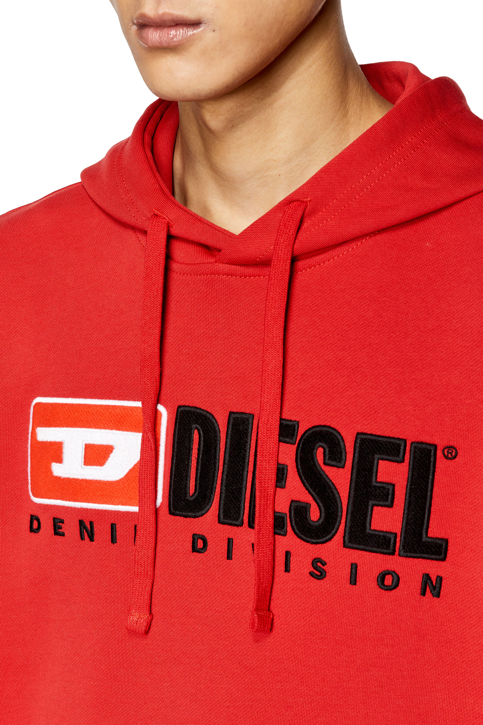 Diesel - S-GINN-HOOD-DIV, Cherry Red - Image 5