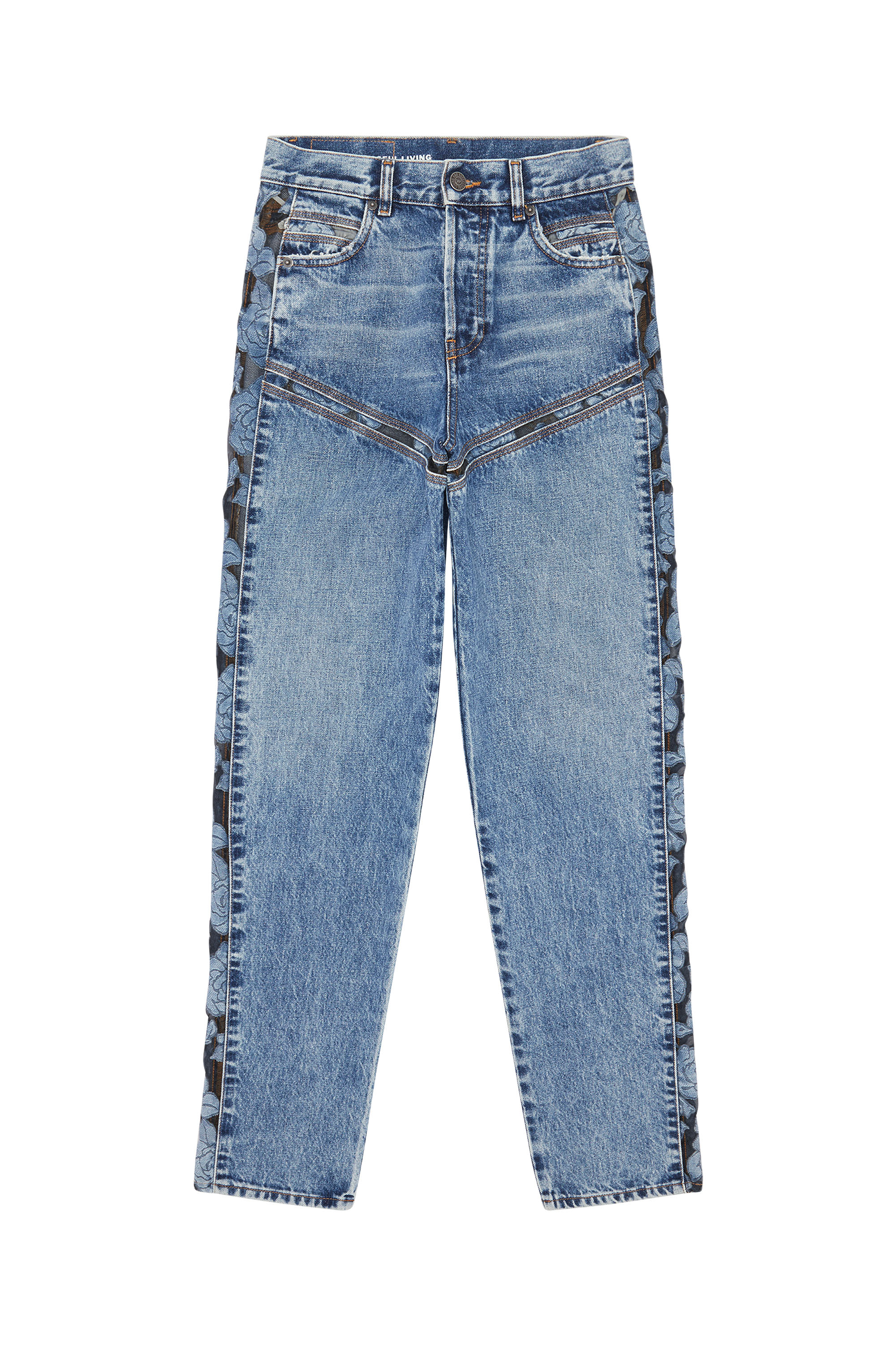 Diesel - D-Pilut 007J3 Straight Jeans, Medium blue - Image 1