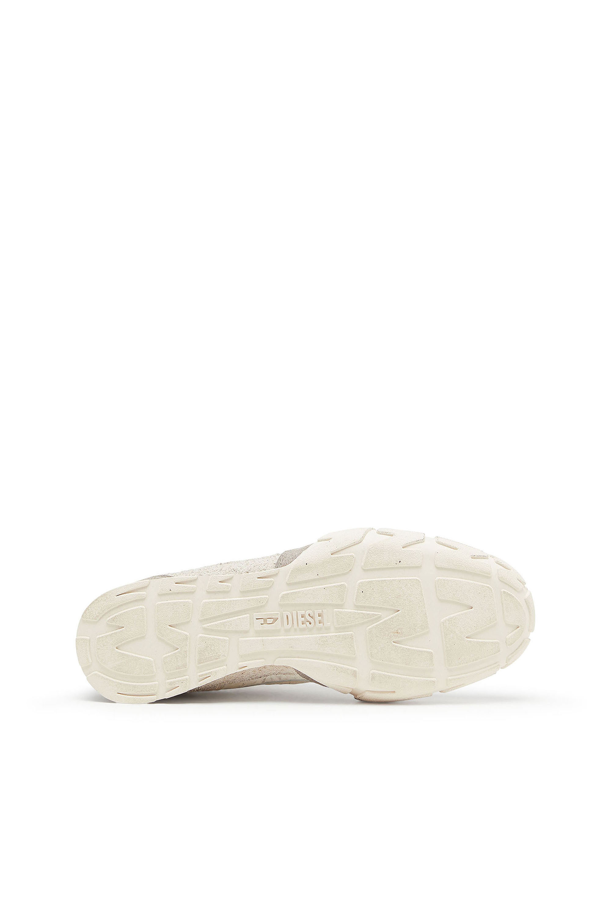 Diesel - S-PAGODHA LOW, Man's S-Pagodha - Sneakers in leather and nylon in White/Grey - 4