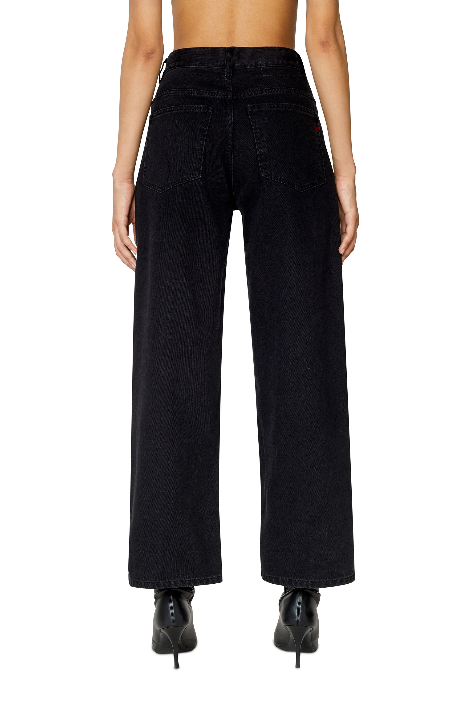 Diesel - Bootcut and Flare Jeans 2000 Widee Z09RL, Woman's Bootcut and Flare Jeans - 2000 Widee in Black/Dark grey - 4