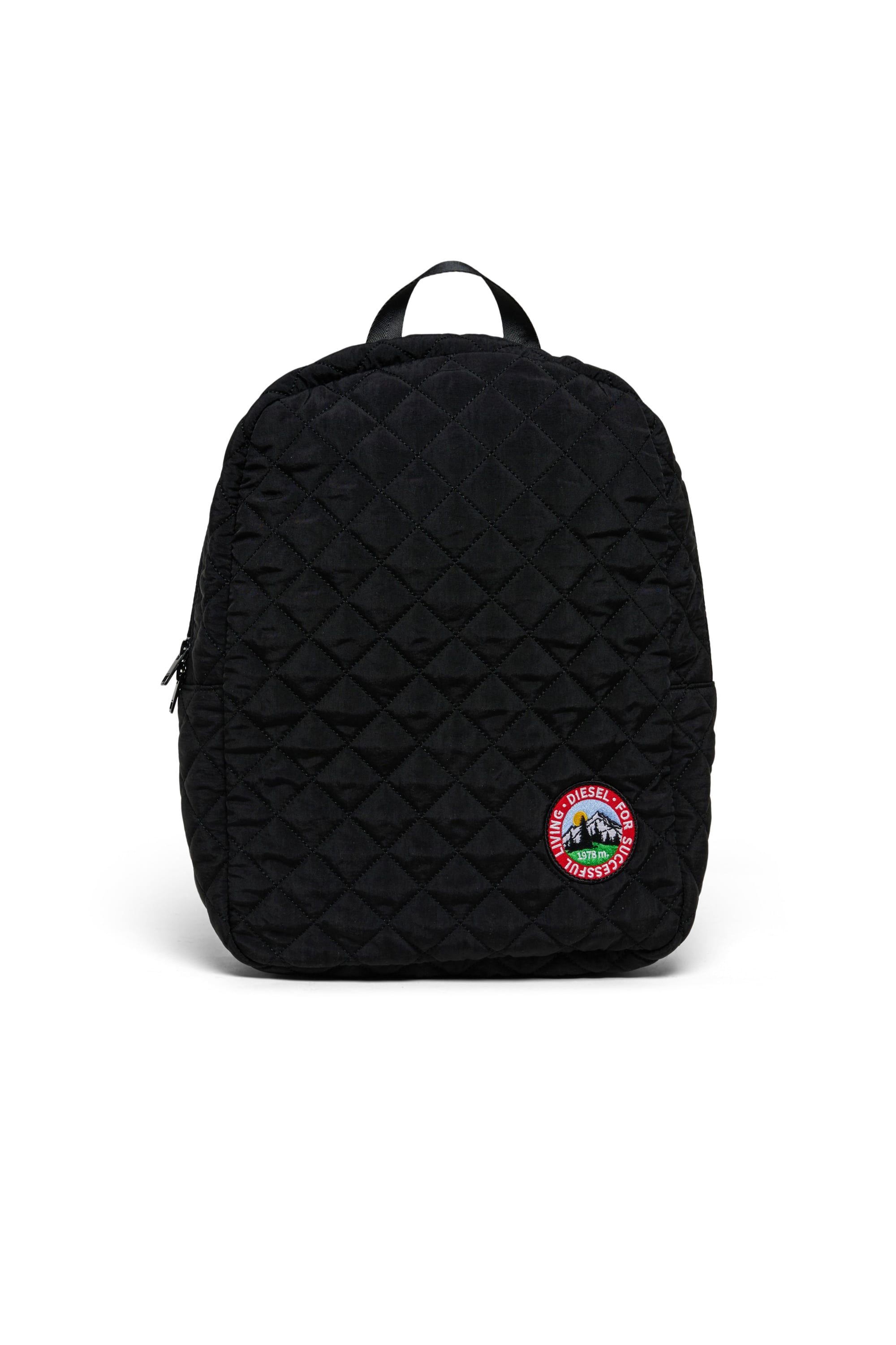 Diesel - WMENT, Unisex's WMENT - Backpack in quilted nylon in Black - 1