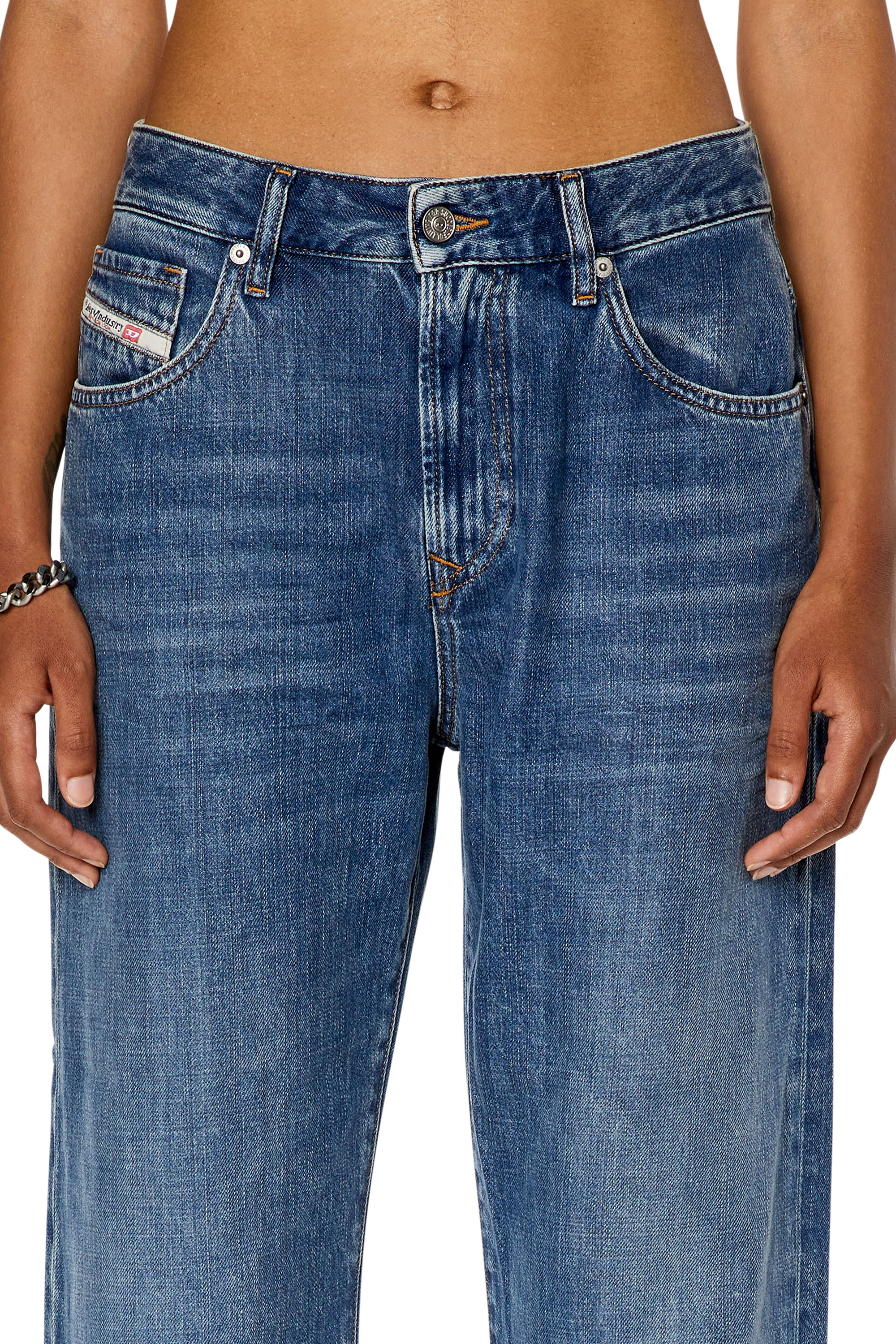 Diesel - Woman's Straight Jeans 1999 D-Reggy 068FG, Medium blue - 5