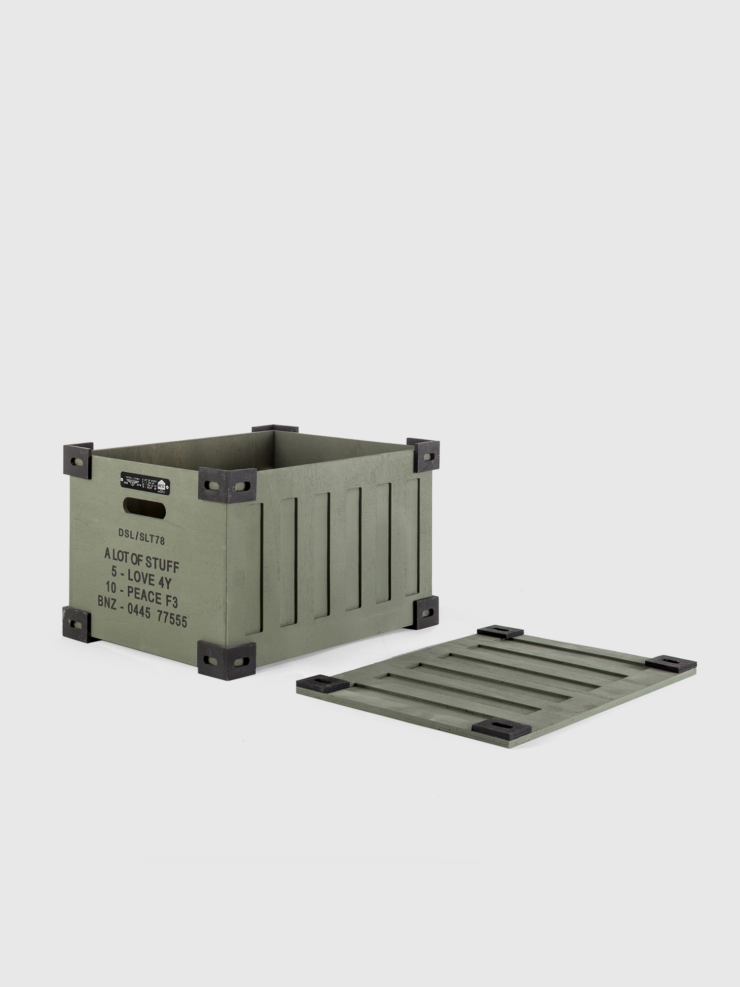 Diesel - 11120 SURVIVAL, Unisex's Wooden box in Military Green - 4