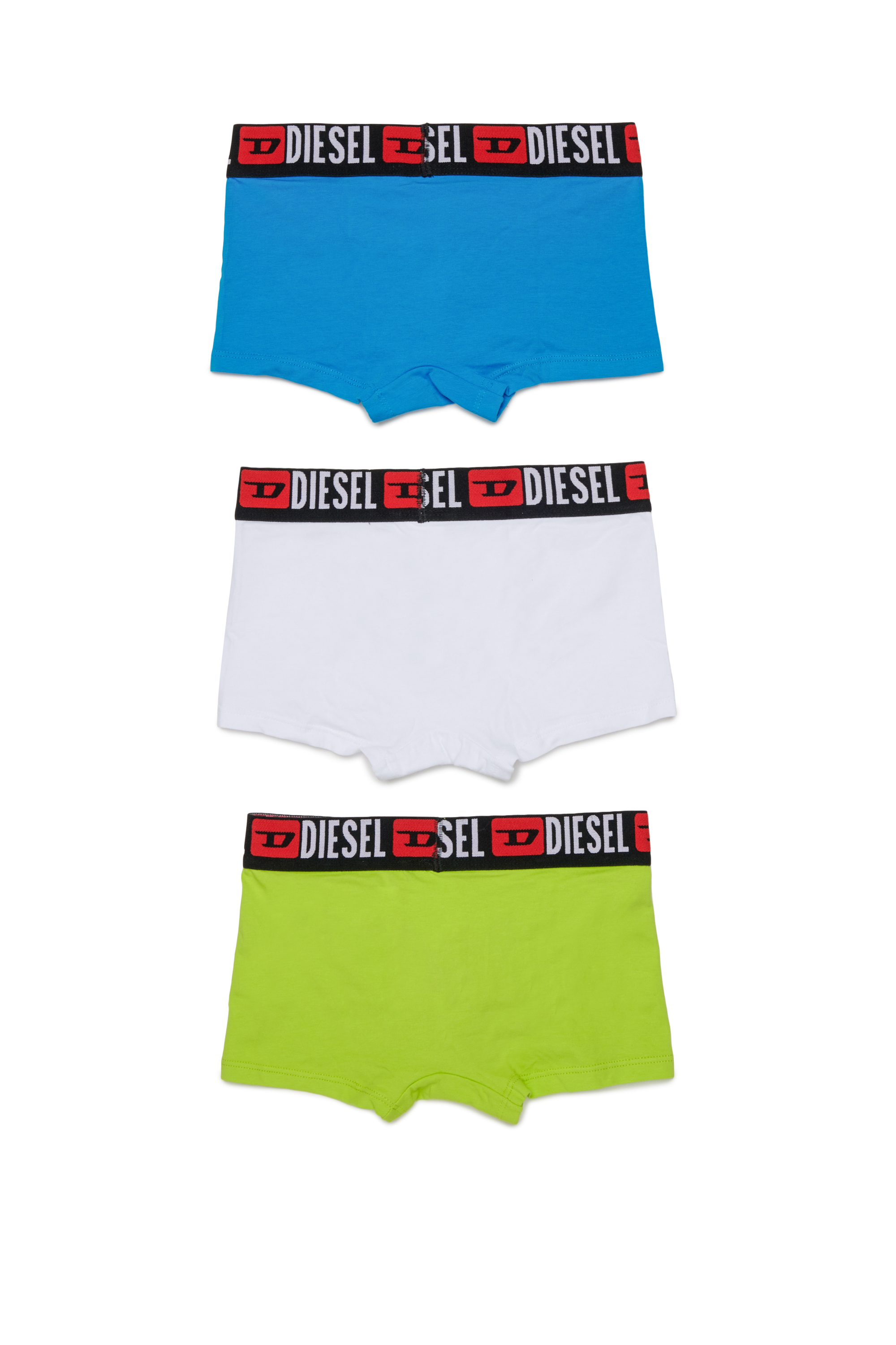 Diesel - UM-UGERDTRIPACK-DE, Man's Three-pack boxers in stretch cotton in Green/Blue - 2