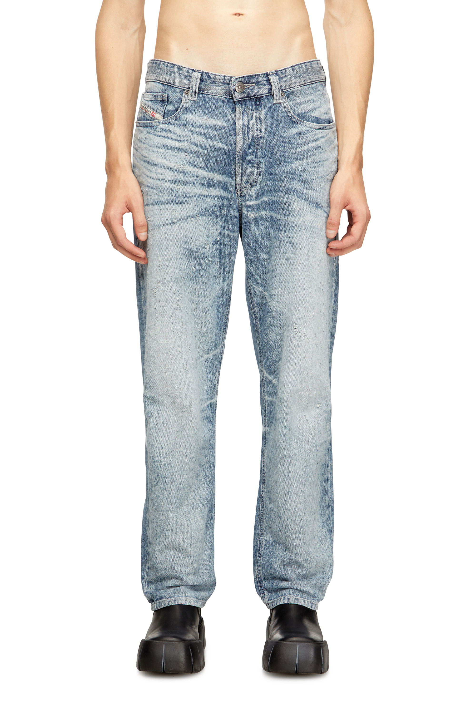 Diesel - Man's Regular Jeans 2024 D-Macs 068TY, Light Blue - 3
