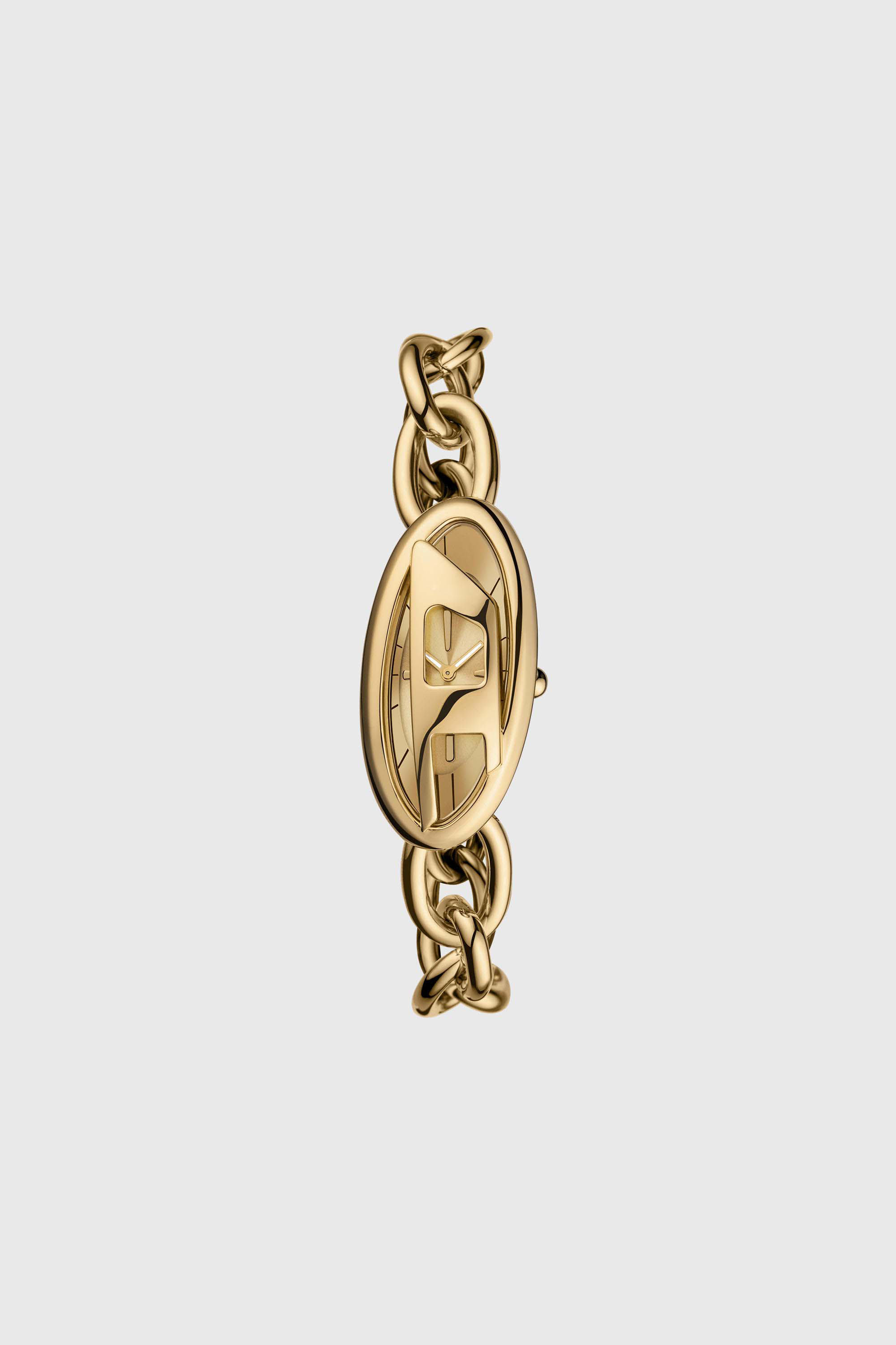 Diesel - DZ5611 WATCH, Woman's D-Era Two -Hand Gold-Tone Stainless Steel Watch in Gold - 1