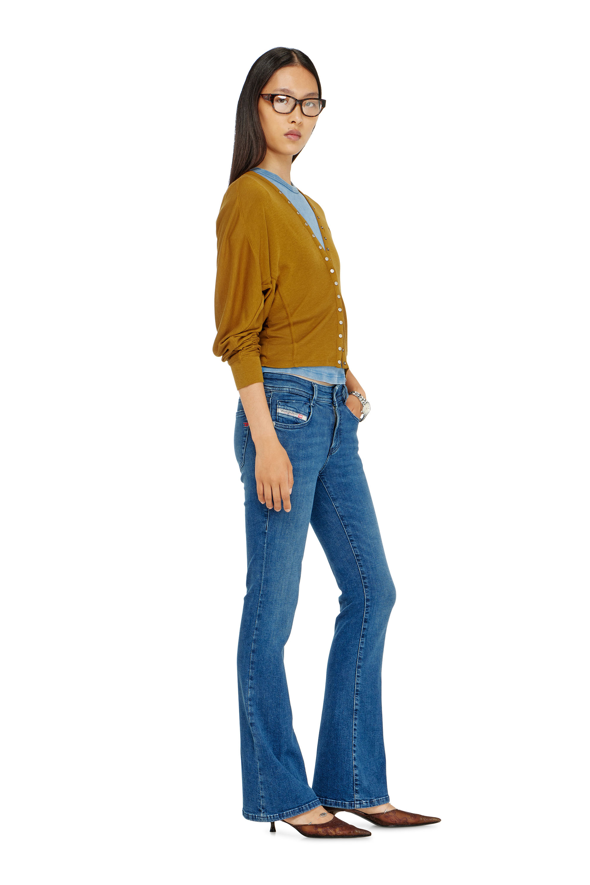 Diesel - Woman's Bootcut Jeans 1969 D-Ebbey 0ADBB, Medium blue - 2