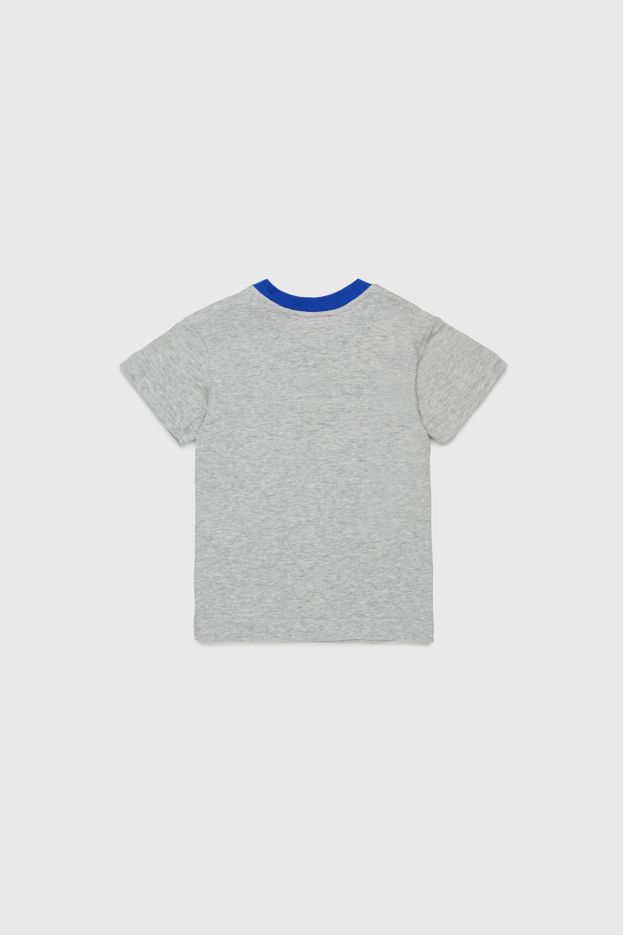 Diesel - TURSIB, Man's Cotton T-shirt with retro logo print in Grey - 2