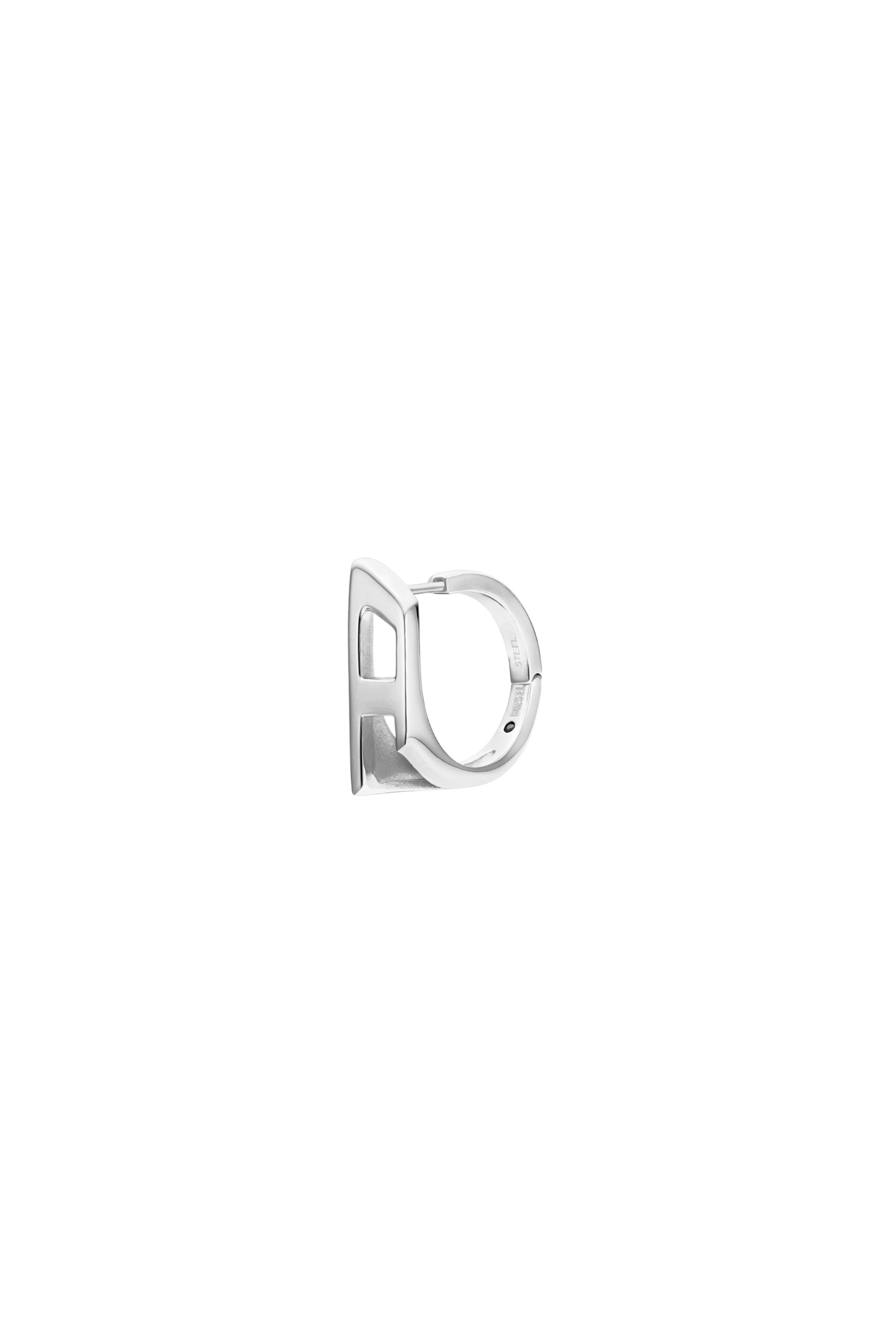 Diesel - DX1637040 JEWELLERY, Unisex's Stainless steel hoop earring in Silver - 1