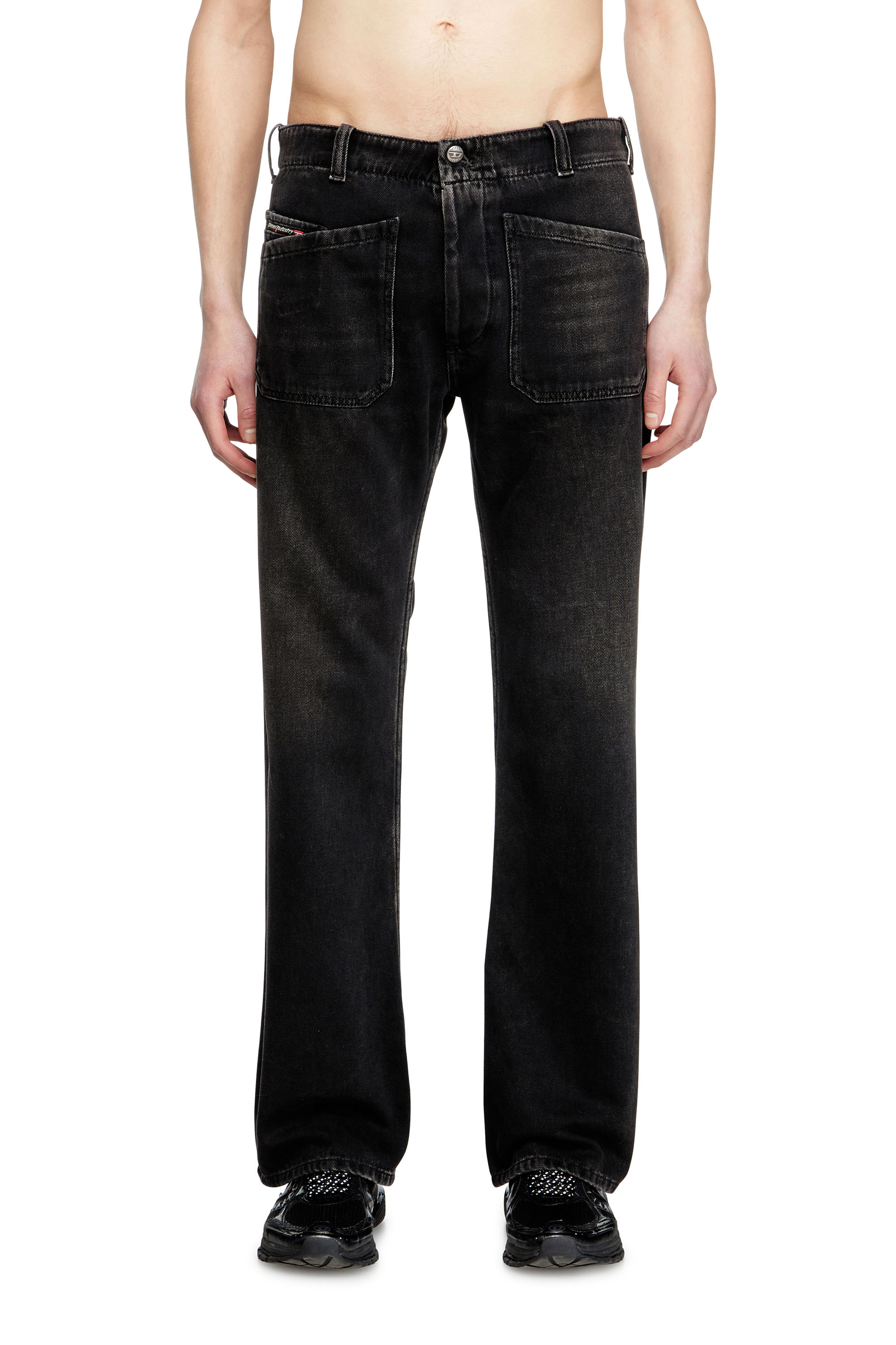 Diesel - Man's Bootcut Jeans D-Moorix 09J96, Black/Dark grey - 1