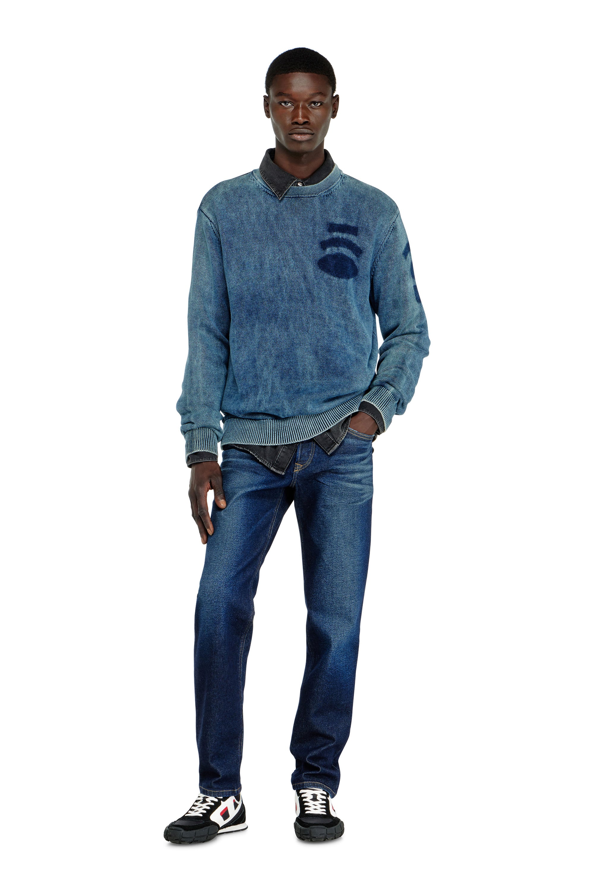 Diesel - Man's Regular Jeans 2023 D-Finitive 0KBBV, Dark Blue - 1