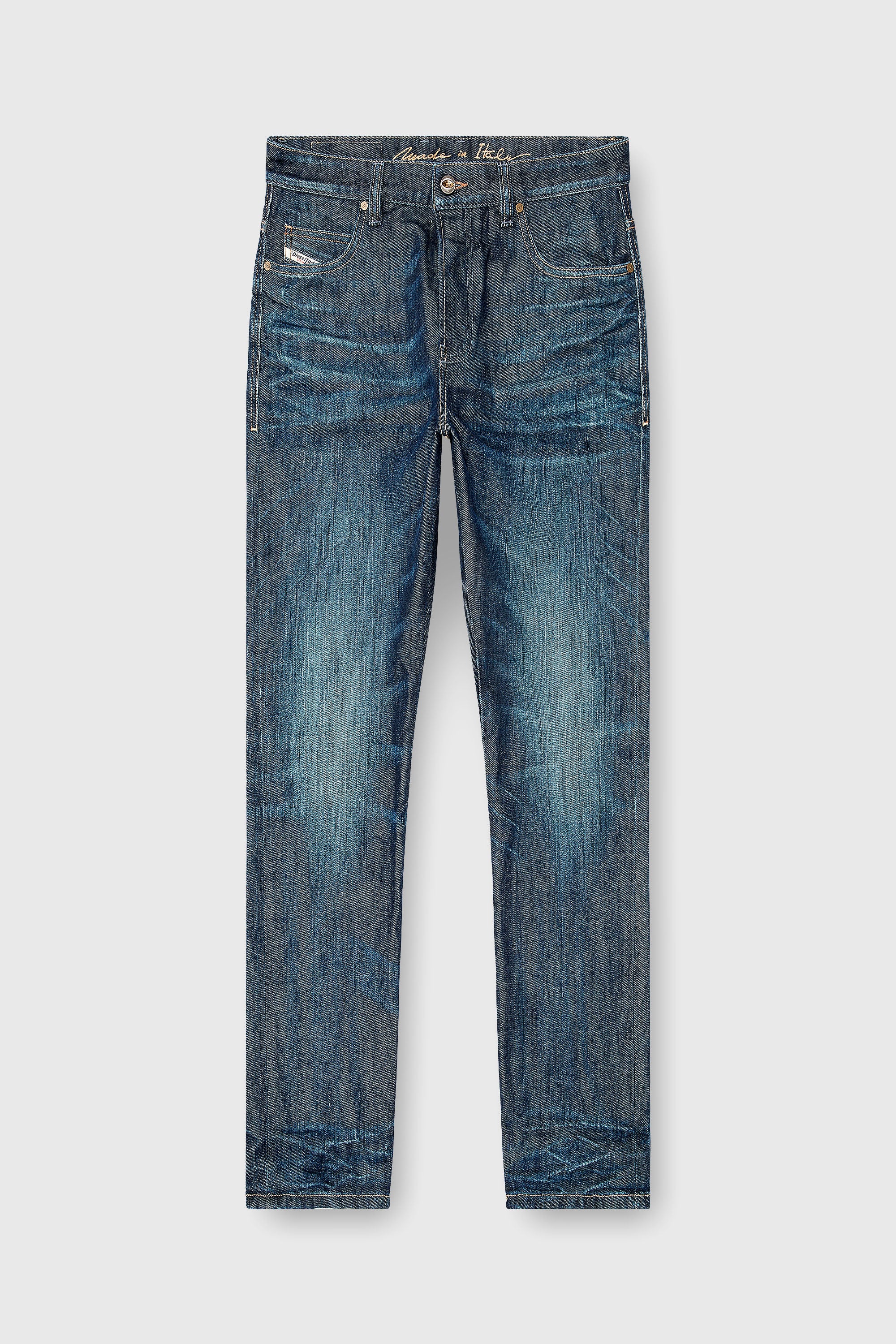 Diesel - Man's Slim Jeans 1993 D-Vyl 09Q04, Dark Blue - 6