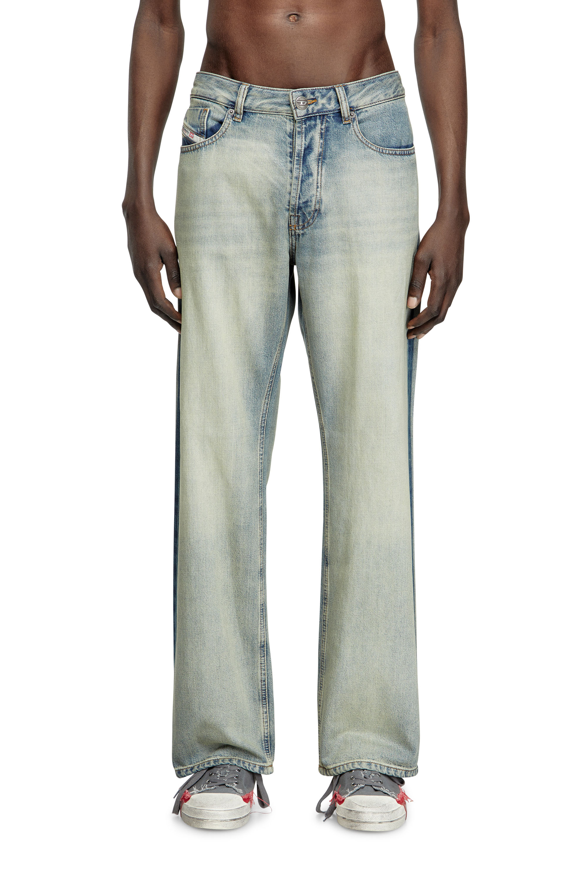 Diesel - Man's Relaxed Jeans 1980 D-Eeper 0ABDF, Light Blue - 1