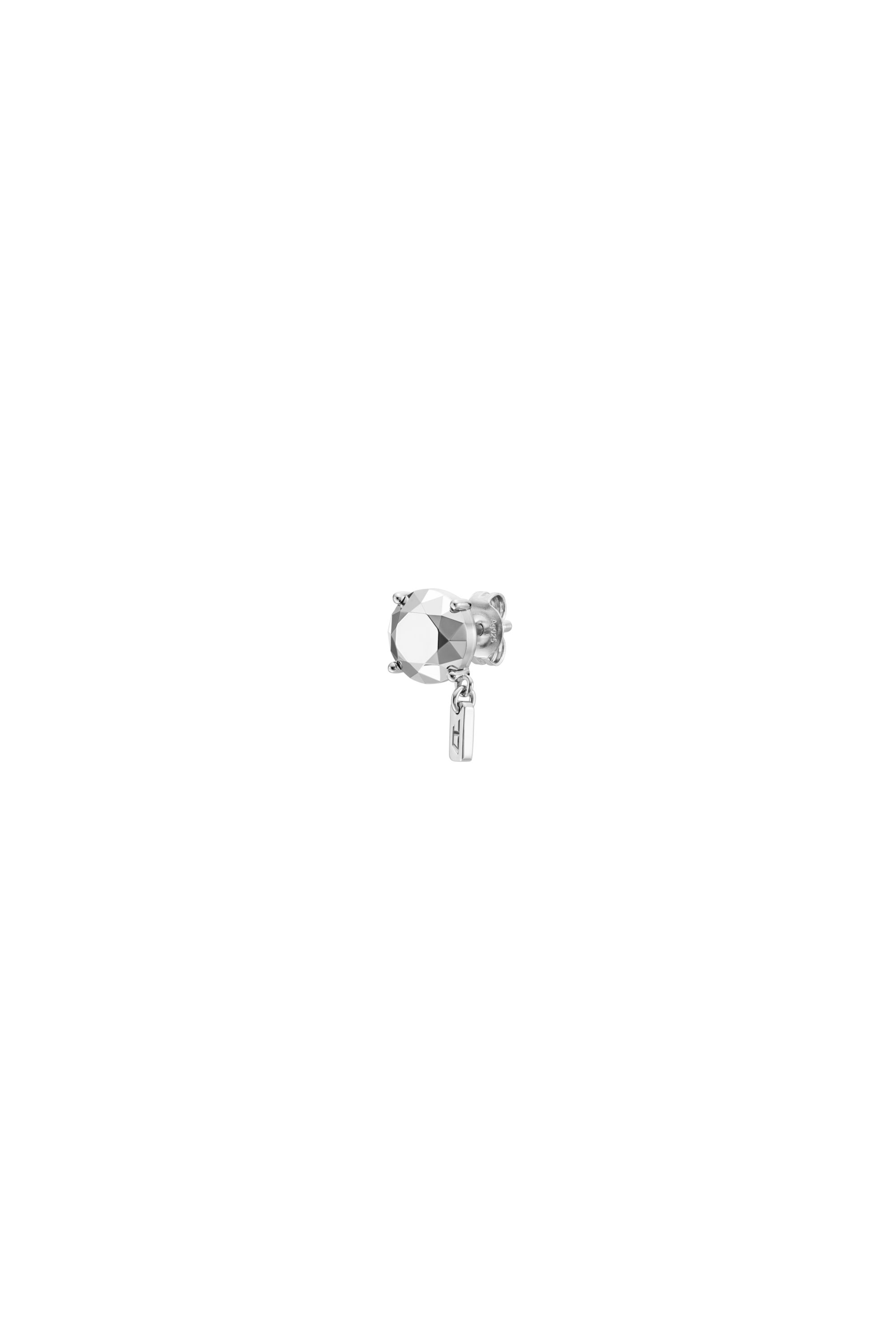 Diesel - DL1352040 STERLING SILVER JEWEL, Unisex's Diamond Cut Sterling Silver Stud Earring in Silver - 1